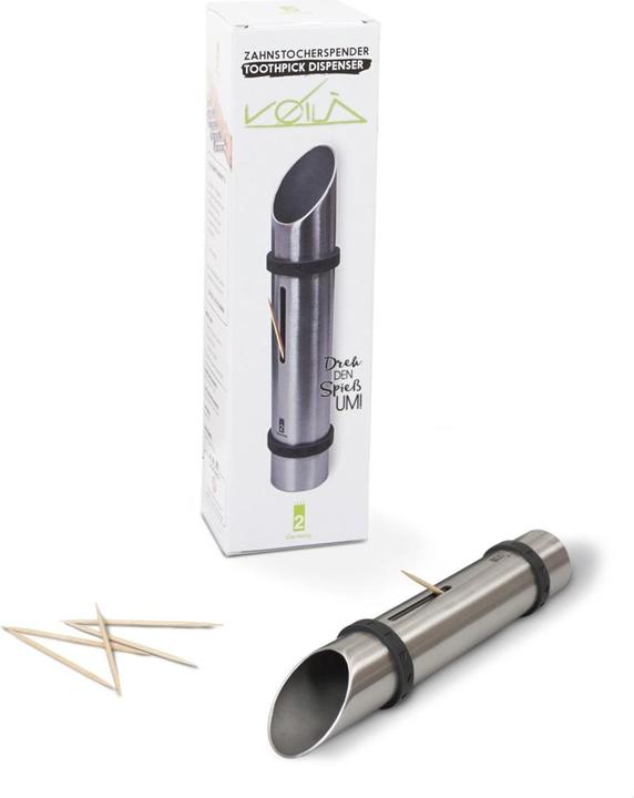 Produktbild Take2 Design Zahnstocherspender Voila, Edelstahl, Ø 2.8 x 16 cm