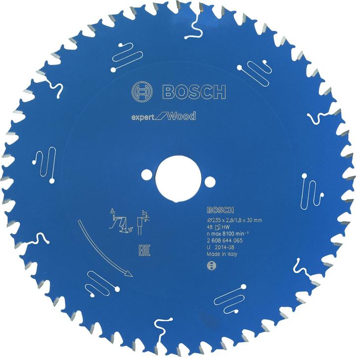 Produktbild Bosch Professional Zubehör Kreissägeblatt Expert for Wood, 235 x 30 x 2,8 mm, 48