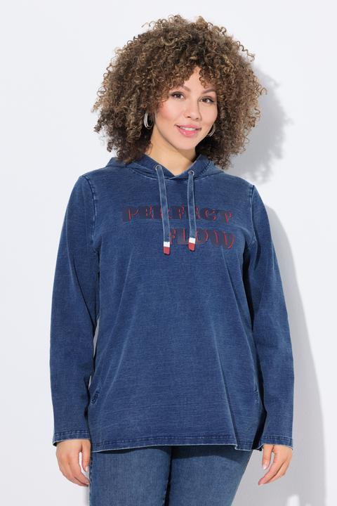 Produktbild Ulla Popken Hoodie, Stickerei, Kapuze, Taschen, Langarm (56)