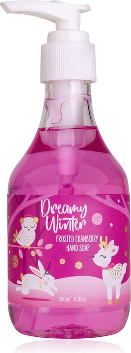 Produktbild Accentra Handseife DREAMY WINTER in Pumpspender inkl. Geschenkbox, 200ml, Duft: Frosted Cranberry, Farbe: lil (Flüssigseife, 200 ml)