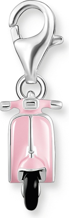 Produktbild Thomas Sabo Charm-Anhänger Pinker Motorroller Silber (925er Silber, Emaille)