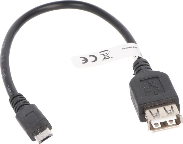 Produktbild Goobay USB 2.0 Anschlusskabel (0.20 m, USB 2.0)