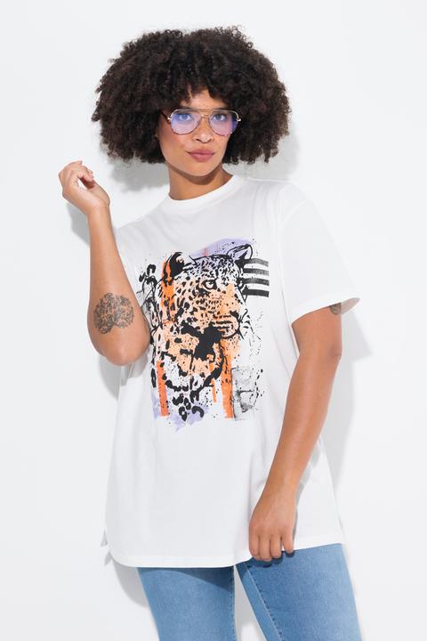 Actual product image Angel of Style T-shirt with leopard print and half sleeves (46)