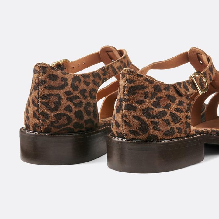 Actual product image La Redoute Collections Signature-Sandalen Solenn mit Leopardenmuster (40)