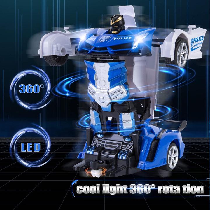 Immagine prodotto Cbx Auto della polizia RC 2 in 1 Auto e robot
