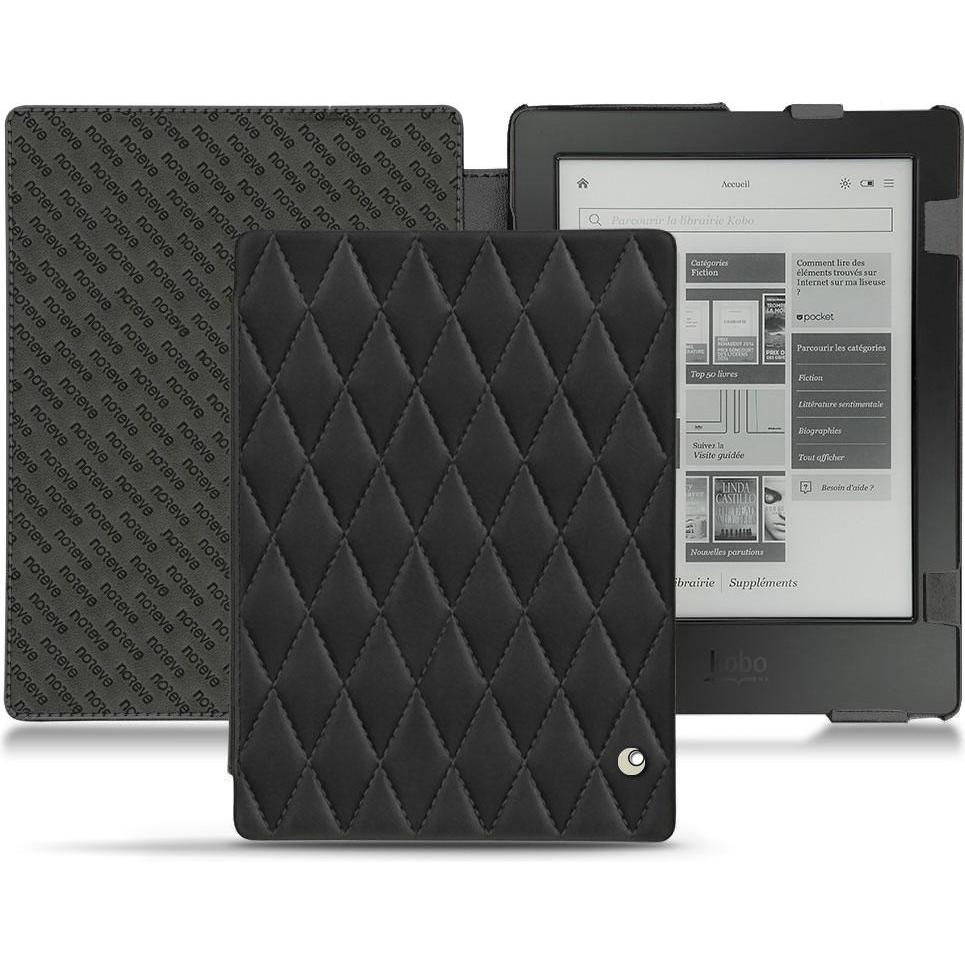Noreve Lederschutzhülle horizontal (Aura H2O), Tablet Hülle, Schwarz