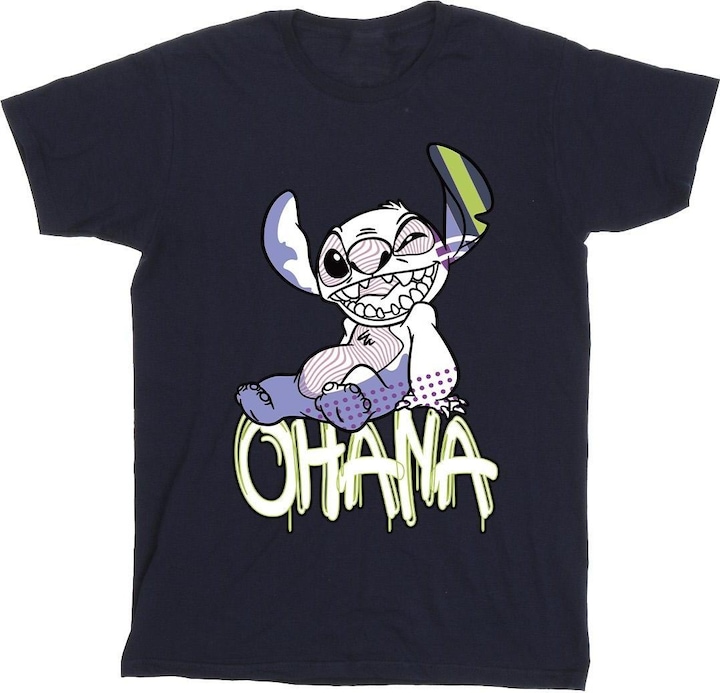 Immagine prodotto Disney Lilo And Stitch Ohana Graffiti Maglietta Ragazze (152, 158)