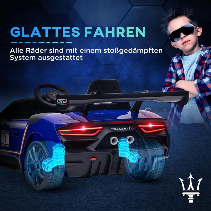 Actual product image Aiyaplay Kinder Elektroauto Kunststoff, Metall Blau (12 V)