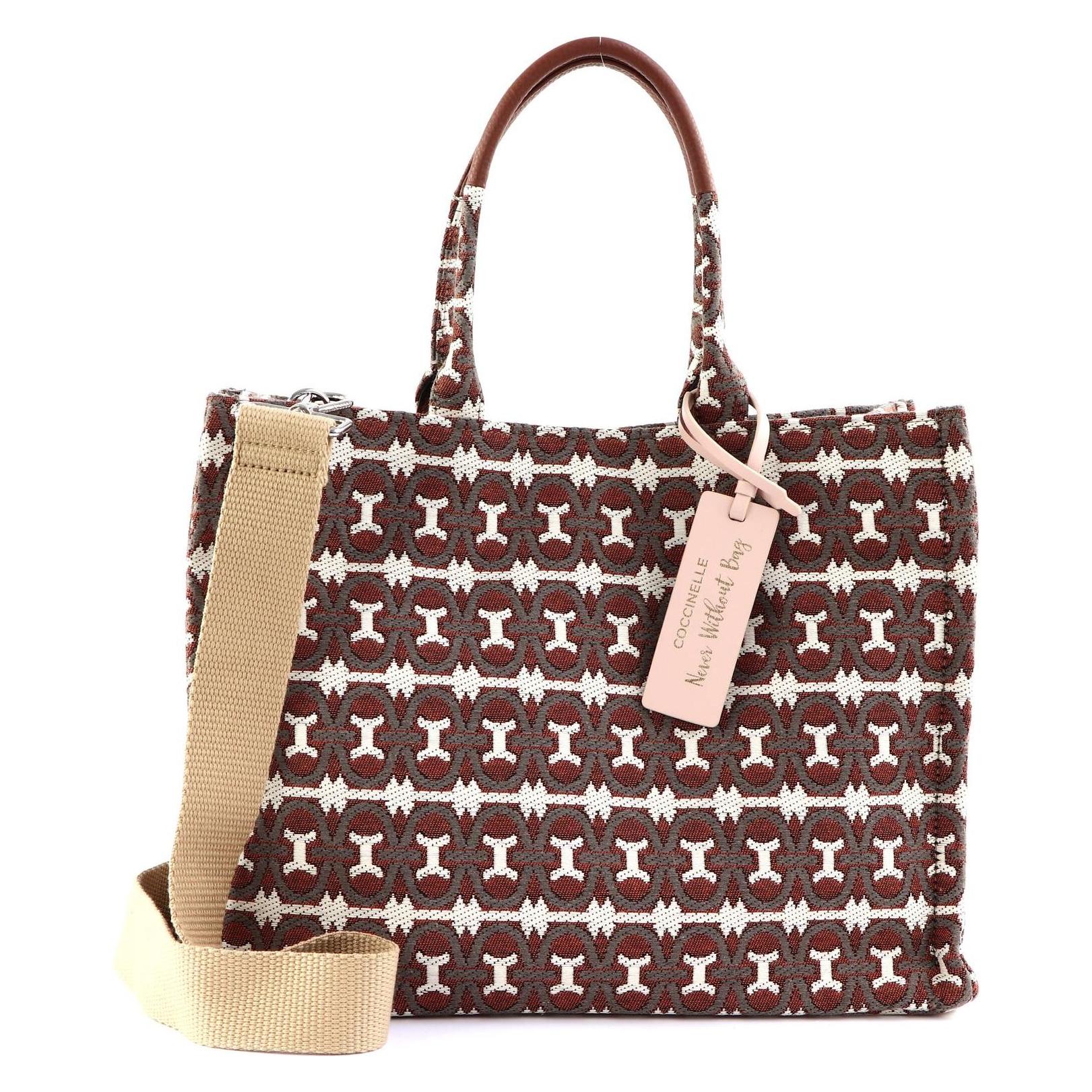 Coccinelle, Damen, Handtasche, Never Without Bag Jacquar Handbag, Mehrfarbig