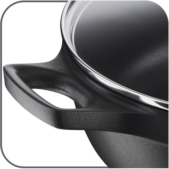 Immagine prodotto Tefal Trattoria Pro Schmorpfanne mit Glasdeckel (28 cm, Pirofila + casseruola, Ferro)