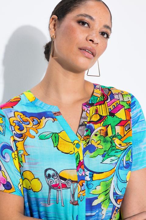 Produktbild Miamoda Kleid, A-Linie, Italien-Muster, Saumvolant (52)
