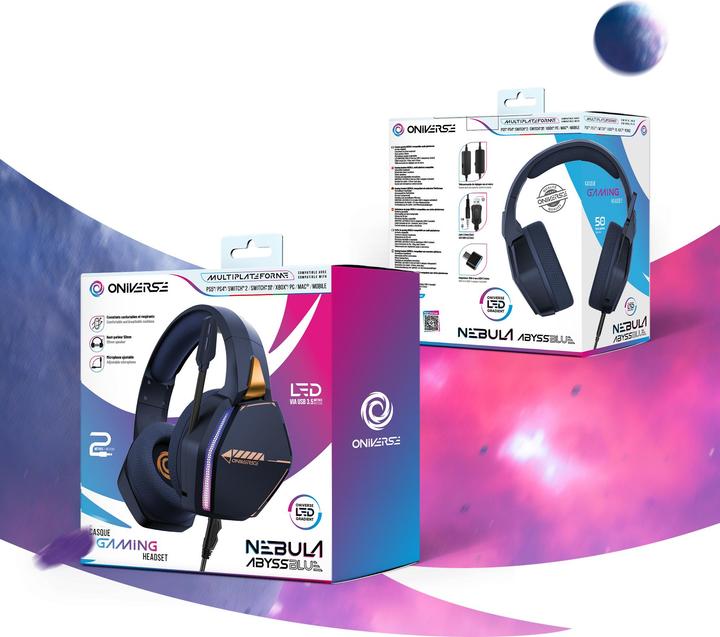 Actual product image Oniverse Gaming Headset Nebula - Abysse Blue (Cable)