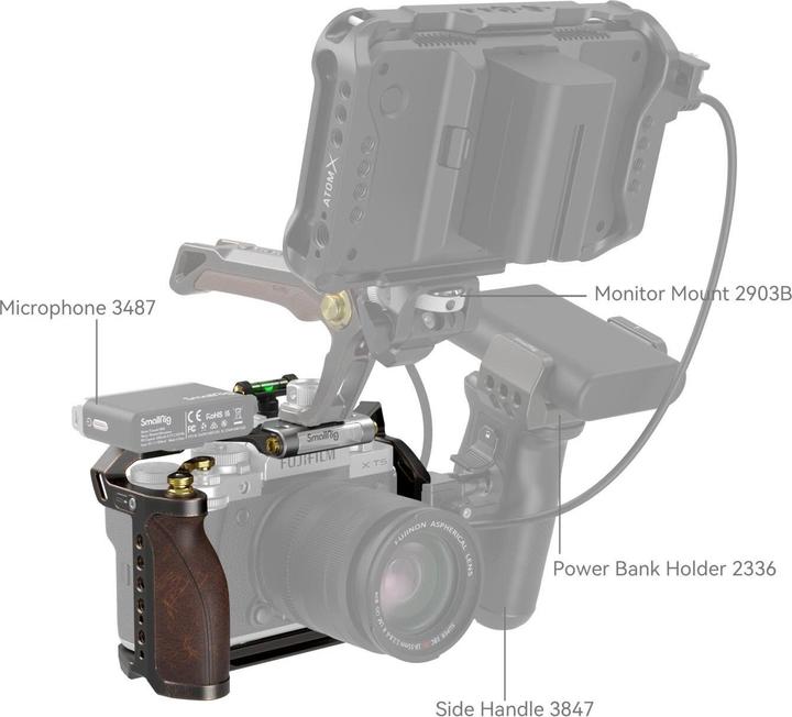 Actual product image SmallRig 3872 Retro Handheld Cage Kit for FUJIFILM X-T5 (Novelty) (Cage)