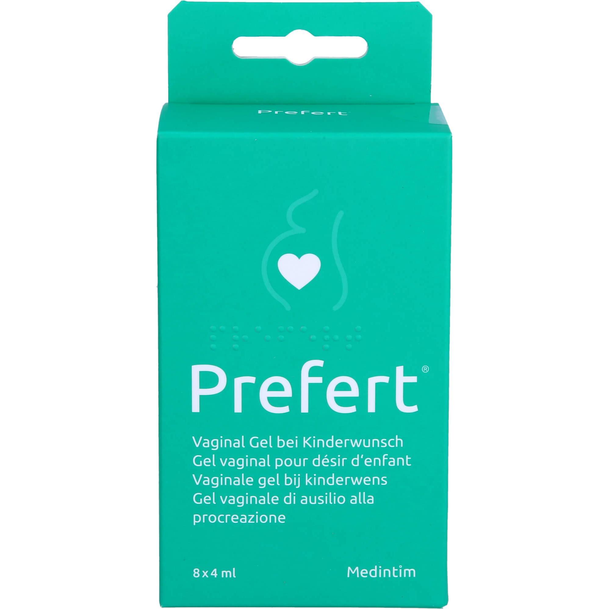 Medintim, Intimpflege, Prefert Vaginal Gel, 8X4 ml GEL (32 ml, Intimgel)