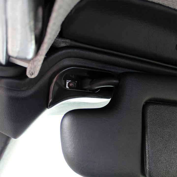 Produktbild Wiltec Abdeckkappe Aufnahme Sonnenblende links für Mercedes SL R129 W124 Metall schwarz