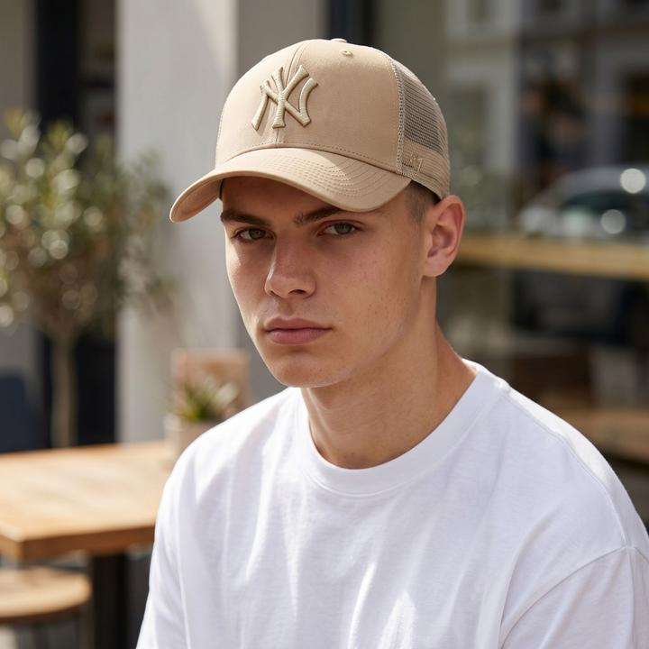 Produktbild 47 Brand Trucker Cap - Branson New York Yankees Khaki Beige (One Size)