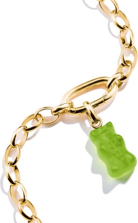 Produktbild Thomas Sabo Charm-Goldbären-Anhänger in Grün Connect vergoldet (Silber 925 mit Glas)