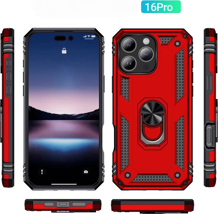 Actual product image Cover-Discount iPhone 16 Pro - Robust back cover with kickstand (Apple iPhone 16 Pro)