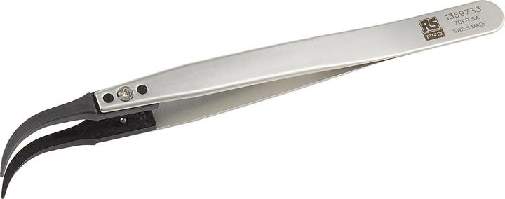 Actual product image RS PRO Plastic replaceable tip tweezers 130mm.