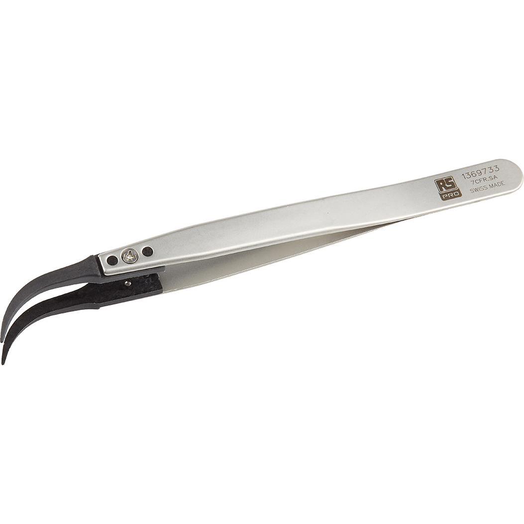 Rs Pro, Pinzette, Plastic replaceable tip tweezers 130mm.