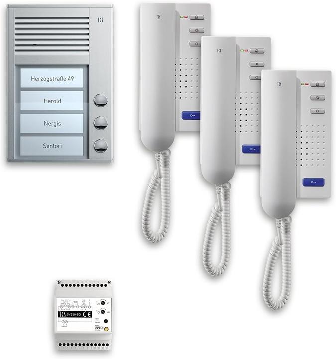 TechniSat TCS PPA03-EN/02 pack3 zum Gegensprechen Aufputz (Kabelgebunden)