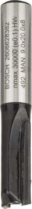 Produktbild Bosch Professional Zubehör Nutfräser, 8 mm, D1 9 mm, L 19,6 mm, G 51 mm. Für Handfräsen
