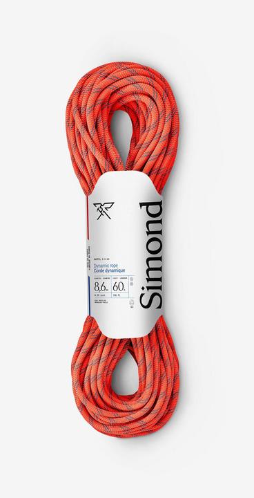 Actual product image Simond Climbing rope Half rope 8.6 mm polyamide (60 m)