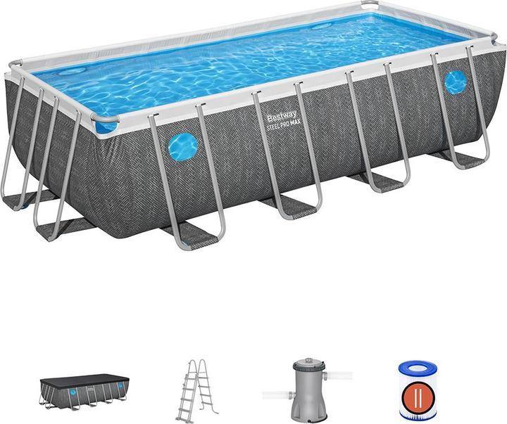 Actual product image Bestway Steel Pro Max RectangularPool488x244x122 (488 x 244 x 122 cm)