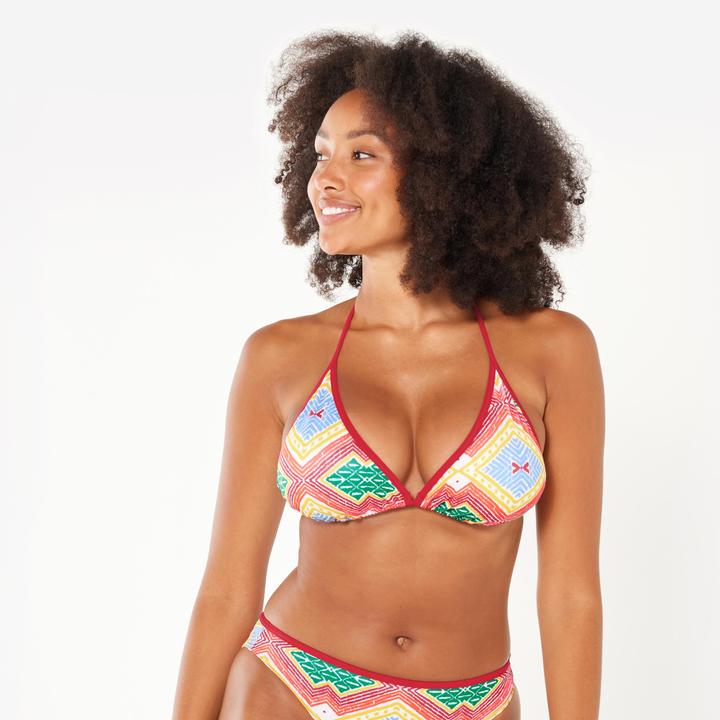 Produktbild Olaian Bikini-Oberteil Damen Triangel Surfen Mae Sangria rot (38)