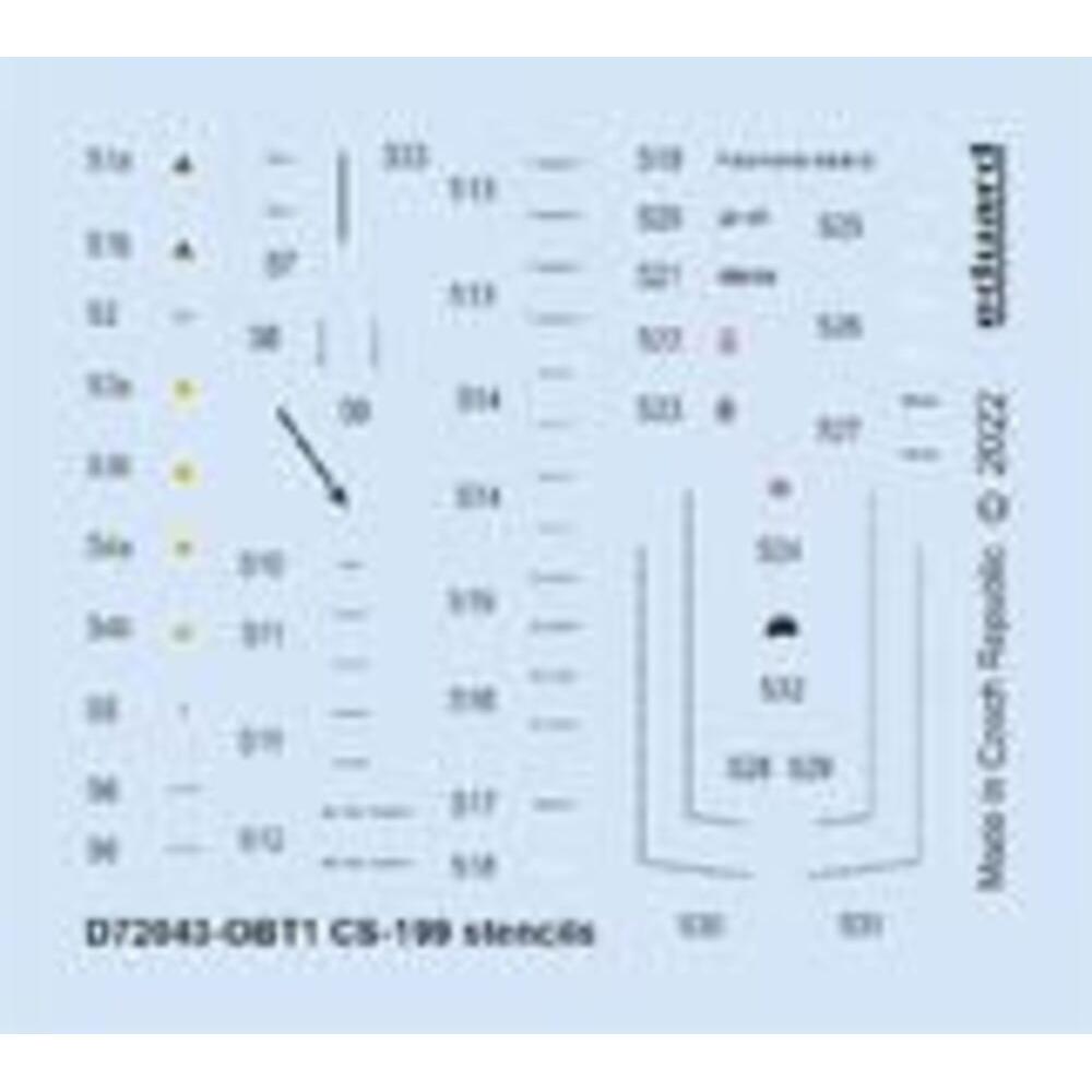 Eduard CS-199 stencils 1/72