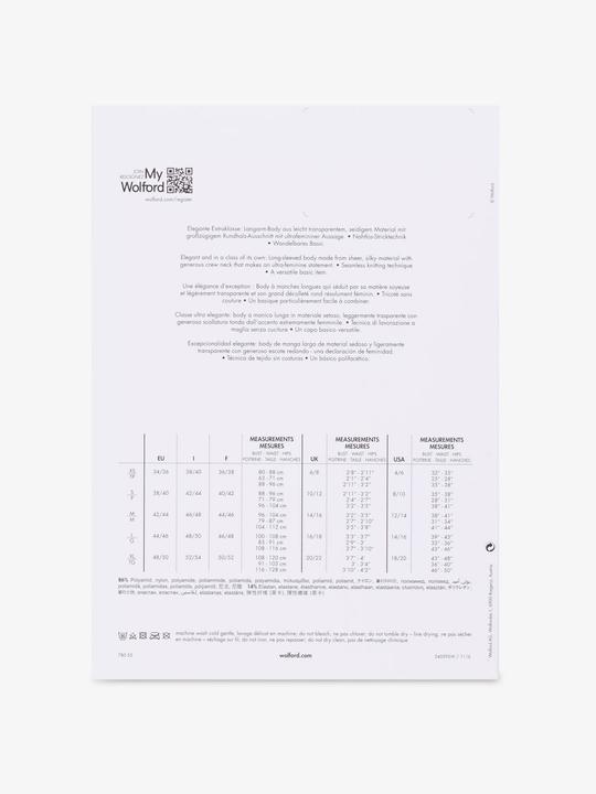 Produktbild Wolford Body "Buenos Aires" Schwarz (L, 40 D)