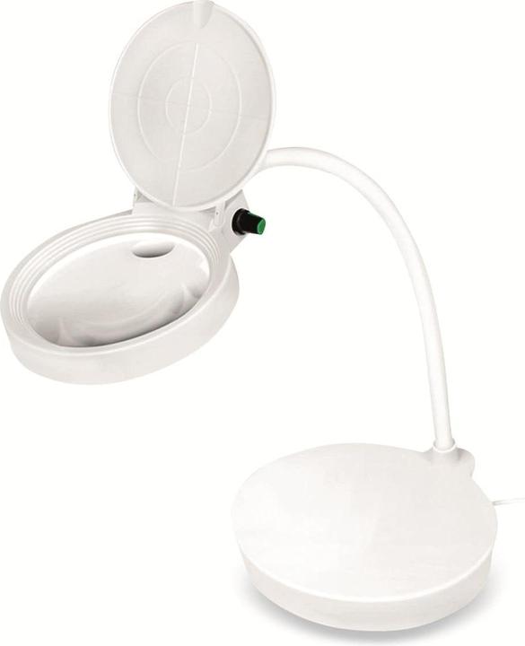 Productafbeelding LogiLink LED loeplamp, met 2 lenzen, wit, dimbaar (400 lm)