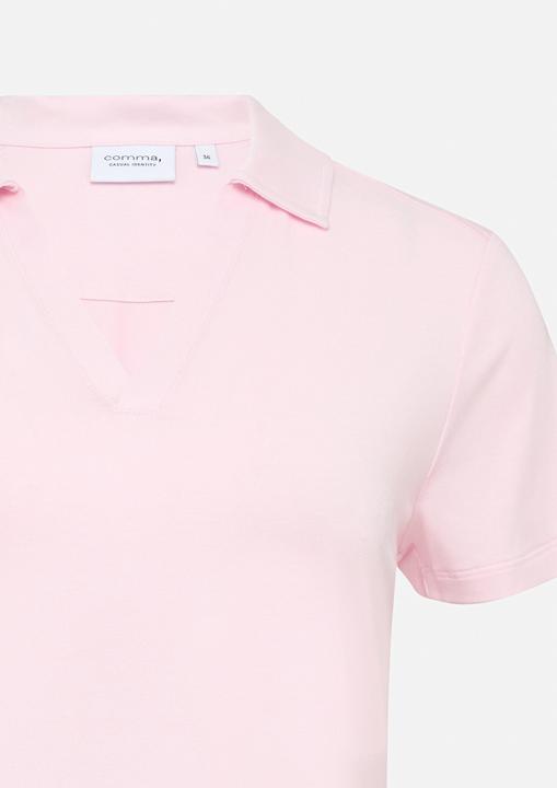 Produktbild Comma T-Shirt Jersey-Poloshirt aus Viskosemix (36)