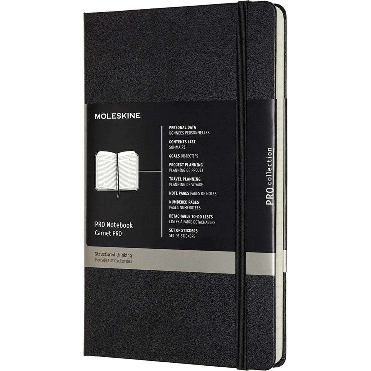 Moleskine Nero Quaderni + Bloc Notes, Taccuino (A5, Righe, Copertina Rigida)