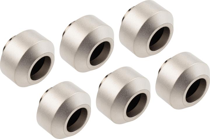 Optimus Hardtube fitting, 12 mm, 6-pack with tool - Satin nickel