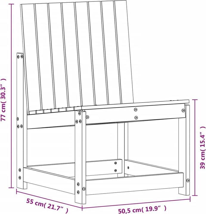 Produktbild vidaXL Gartenstuhl