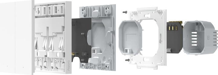 Produktbild Aqara Smart Wall Switch H1 Weiss With Neutral, Single Rocker (Zigbee)