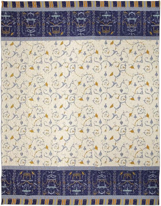 Produktbild Bassetti OPLONTIS sprei, katoen, blauw, 220x255 (255 x 220 cm)