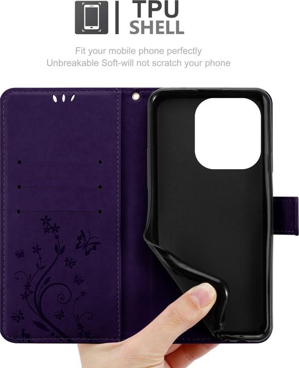 Produktbild Cadorabo Hülle für Oppo A40 mit Blumen Muster (Oppo A40)