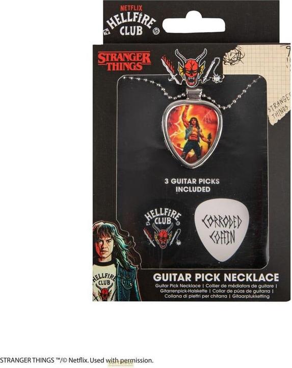 Productafbeelding Cinereplicas Stranger Things Halskette Eddie Munson (Roestvrij staal en kunststof, Zinklegering)