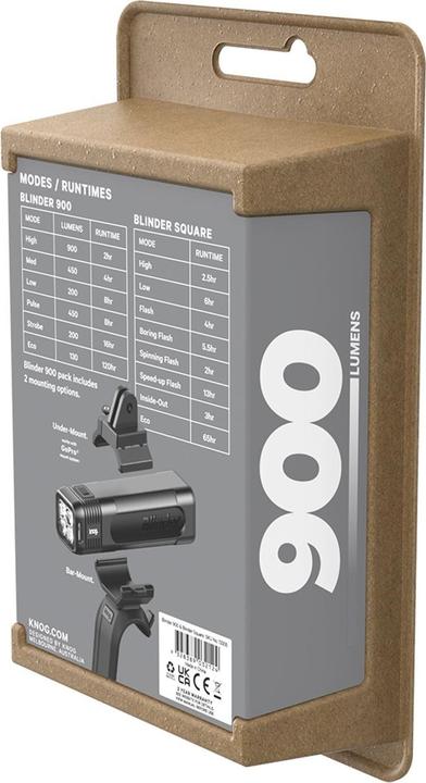 Actual product image knog. Blind (900 lm, 100 lm)