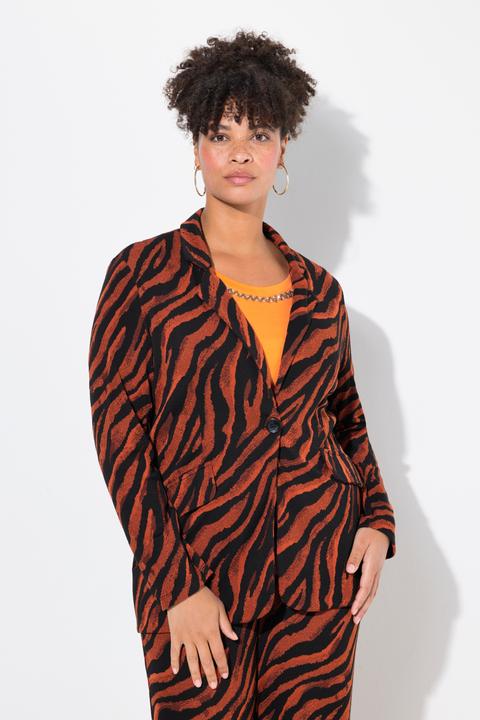 Image du produit Miamoda Blazer, schmale Form, Zebramuster (46)