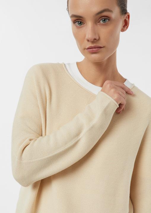 Produktbild Comma Strickpullover Cropped Baumwollmix-Strickpullover im Relaxed Fit (36)