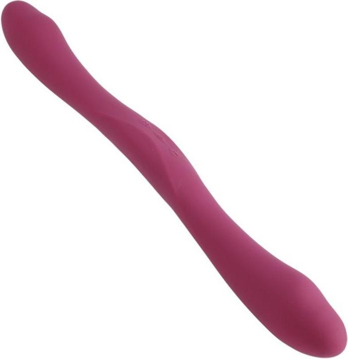 Actual product image Tryst Duet - Double Ended Vibrator with Wireless Remote - Berry