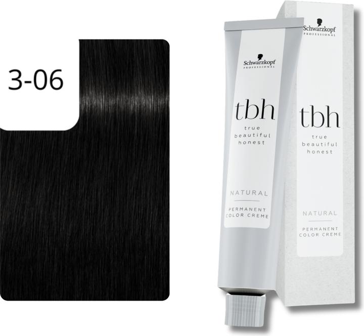 Produktbild Schwarzkopf Professional Schwarzkopf True Beautiful Honest - Tbh 3-06 N Dunkelbraun Natur Schoko 60 ml (3-06N Dunkelbraun Natur Schoko)
