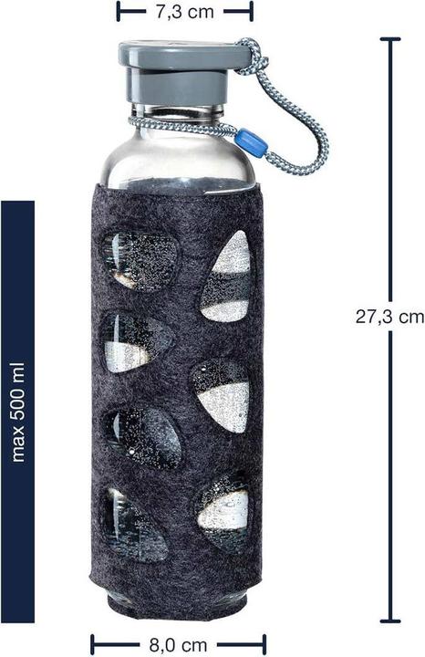 Immagine prodotto Leonardo Borraccia in stile Giro 500 ml, Antracite (0.50 l)