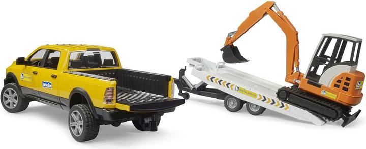 Actual product image Bruder RAM Rental Service mit Minibagger
