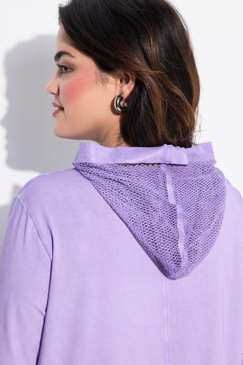 Image du produit Angel of Style Long-Sweatshirt, oversized, Netz-Kapuze (42)