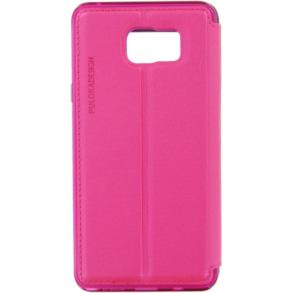 Puloka Flip Case Samsung Galaxy Note 5 Pink (Samsung Galaxy Note 5), Smartphone Hülle, Pink