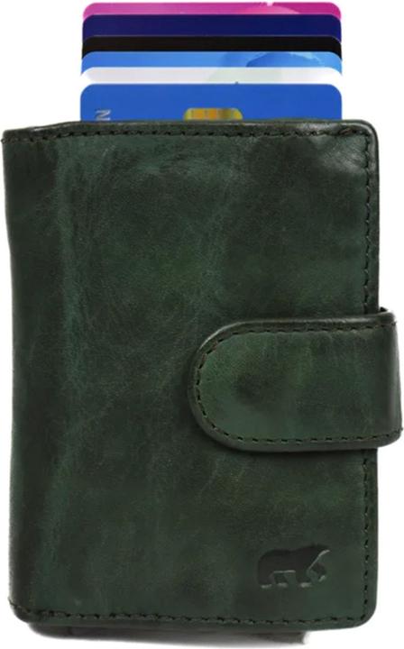 Actual product image Bear Design Pasjeshouder / Kaarthouder Dames - Leer - Bobby - Groen